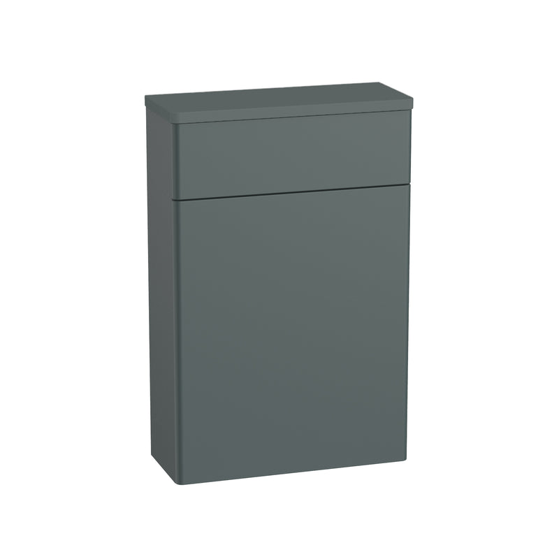 Tavistock Arlo Back to Wall WC Unit & Worktop - Matt Viridian Green