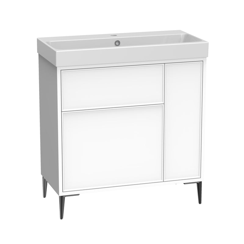 Tavistock Arlington 800mm Freestanding Basin Unit - Matt White