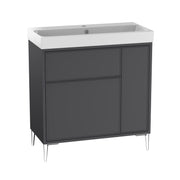 Tavistock Arlington 800mm Freestanding Basin Unit - Matt Storm Grey
