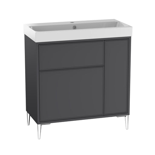 Tavistock Arlington 800mm Freestanding Basin Unit - Matt Storm Grey