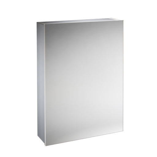 Tavistock Balance 440mm Single Door Mirror Cabinet - Aluminium