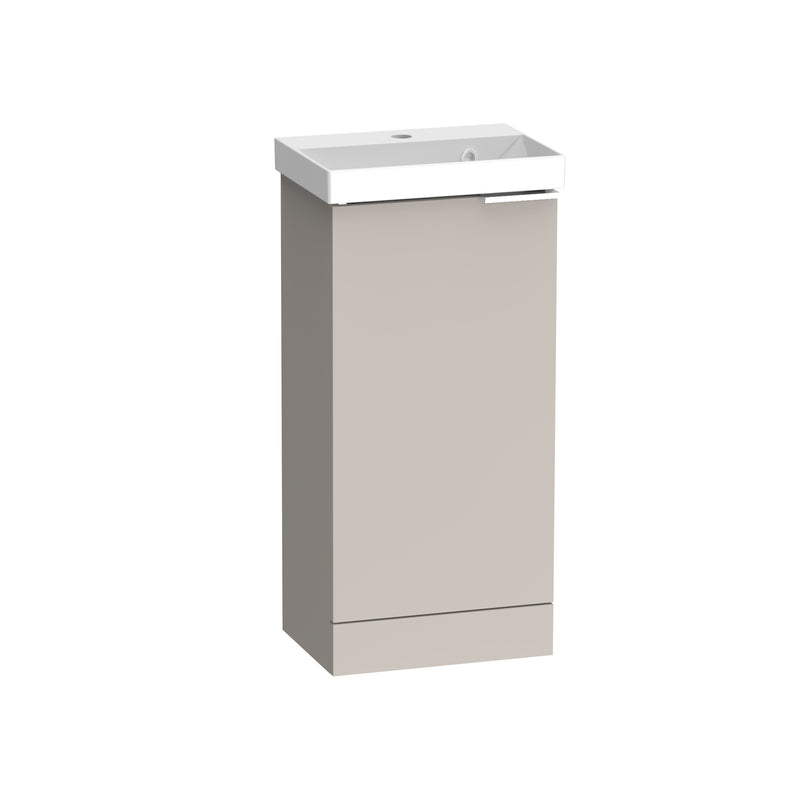 Tavistock Cadence Slab 400mm Cloakroom Unit - Matt Flax