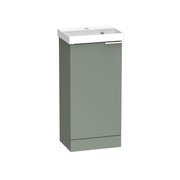 Tavistock Cadence Slab 400mm Cloakroom Unit - Matt Laurel Green