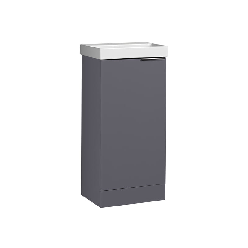 Tavistock Cadence Slab 400mm Cloakroom Unit - Matt Storm Grey