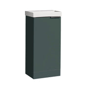 Tavistock Cadence Slab 400mm Cloakroom Unit - Matt Viridian Green