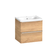 Tavistock Cadence Slab 500mm Wall Mounted Unit - Danish Oak