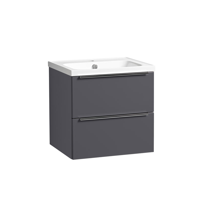 Tavistock Cadence Slab 500mm Wall Mounted Unit - Matt Storm Grey