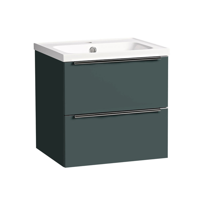 Tavistock Cadence Slab 500mm Wall Mounted Unit - Matt Viridian Green
