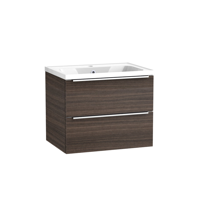 Tavistock Cadence Slab 600mm Wall Mounted Unit - English Walnut