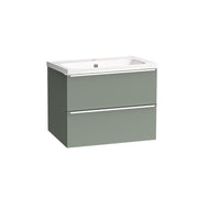 Tavistock Cadence Slab 600mm Wall Mounted Unit - Matt Laurel Green