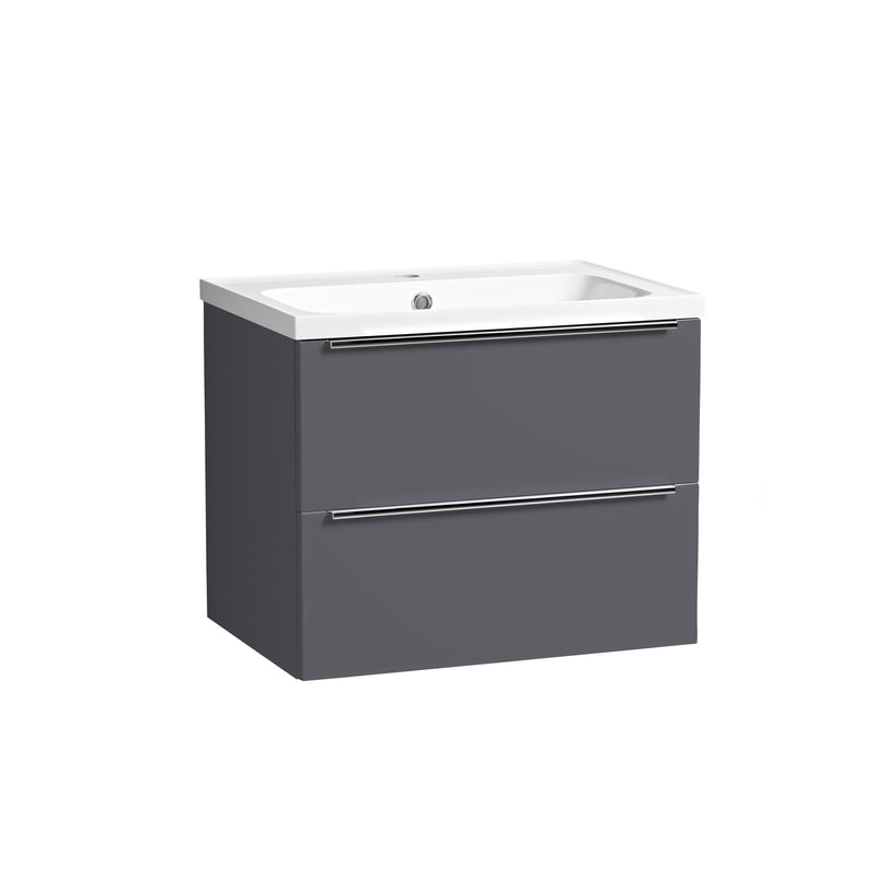 Tavistock Cadence Slab 600mm Wall Mounted Unit - Matt Storm Grey