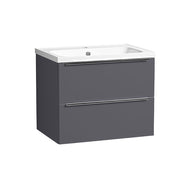 Tavistock Cadence Slab 600mm Wall Mounted Unit - Matt Storm Grey