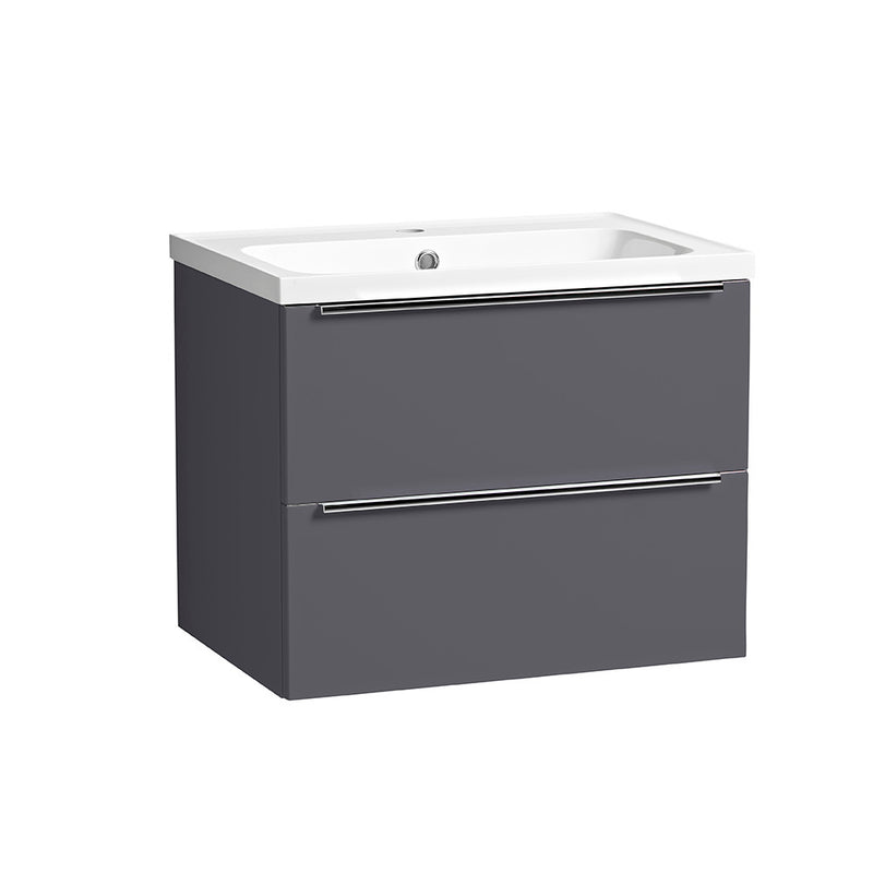 Tavistock Cadence Slab 600mm Wall Mounted Unit - Matt Storm Grey