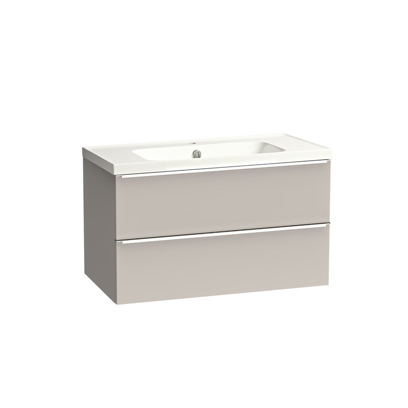 Tavistock Cadence Slab 800mm Wall Mounted Unit - Matt Flax