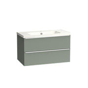 Tavistock Cadence Slab 800mm Wall Mounted Unit - Matt Laurel Green