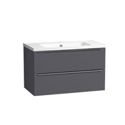 Tavistock Cadence Slab 800mm Wall Mounted Unit - Matt Storm Grey