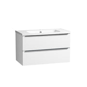 Tavistock Cadence Slab 800mm Wall Mounted Unit - Gloss White