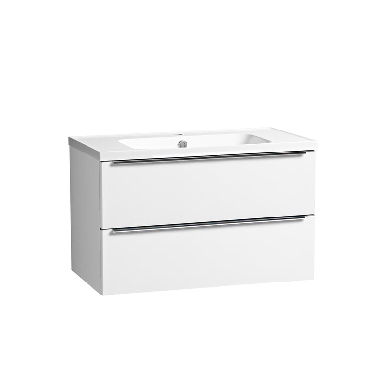 Tavistock Cadence Slab 800mm Wall Mounted Unit - Gloss White