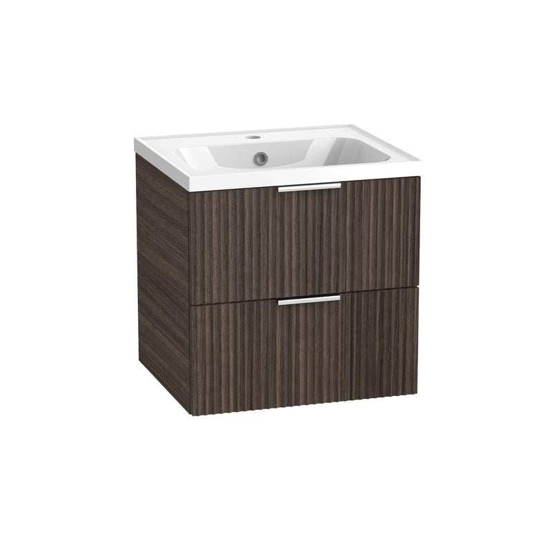Tavistock Cadence Fluted 500mm Wall Mounted Unit - English Walnut