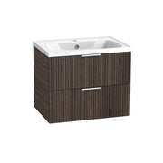 Tavistock Cadence Fluted 600mm Wall Mounted Unit - English Walnut