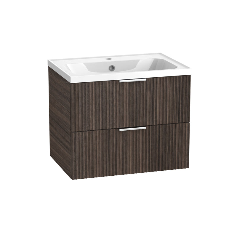 Tavistock Cadence Fluted 600mm Wall Mounted Unit - English Walnut