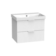 Tavistock Cadence Fluted 600mm Wall Mounted Unit - Matt White