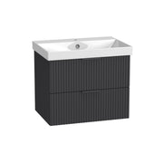 Tavistock Cadence Fluted 600mm Wall Mounted Unit - Matt Storm Grey