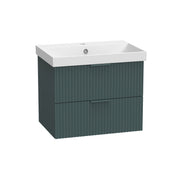 Tavistock Cadence Fluted 600mm Wall Mounted Unit - Matt Viridian Green