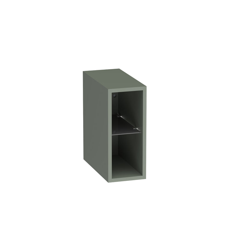 Tavistock Cadence Slab 200mm Open Storage Unit - Matt Laurel Green