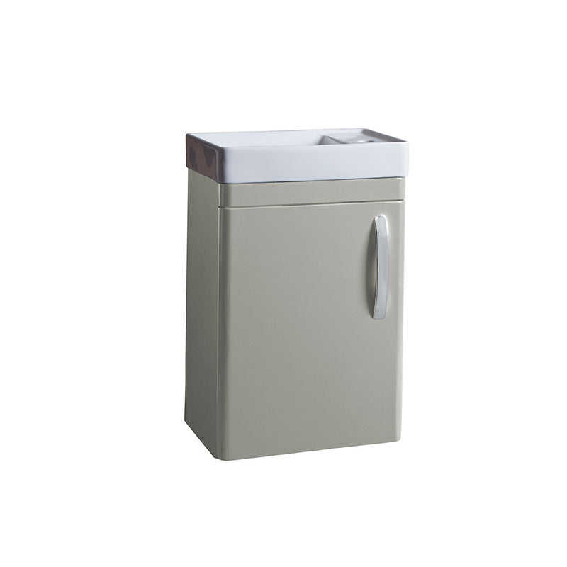Tavistock Compass 450mm Wall Mounted Cloakroom Unit - Gloss Light Grey