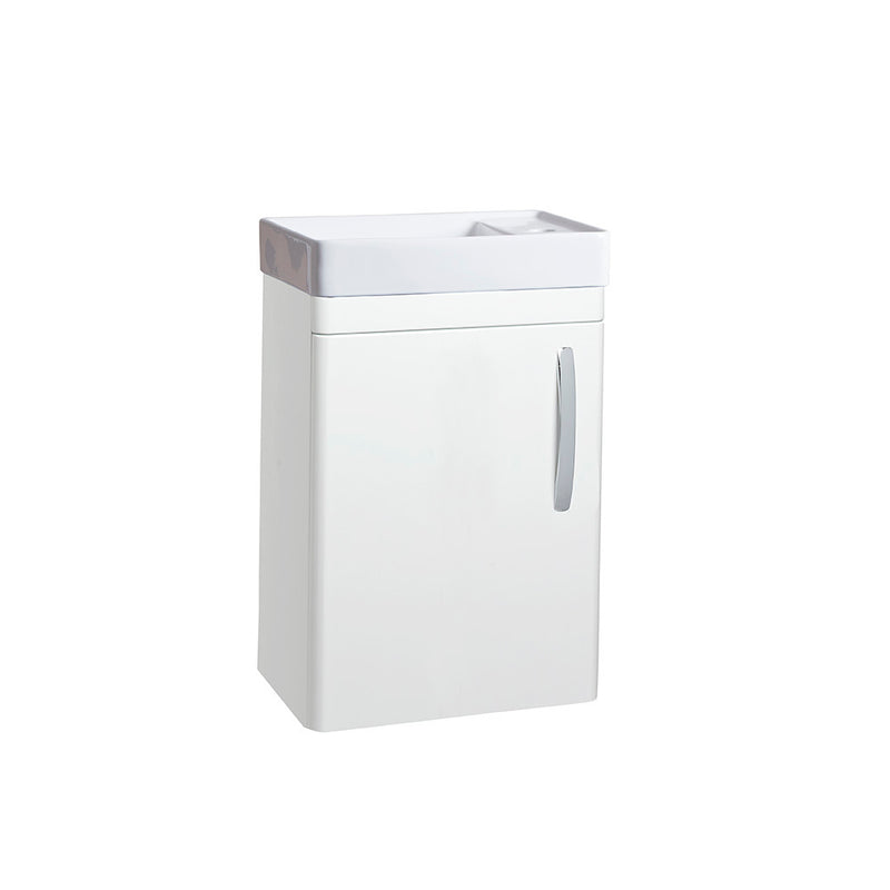 Tavistock Compass 450mm Wall Mounted Cloakroom Unit - Gloss White