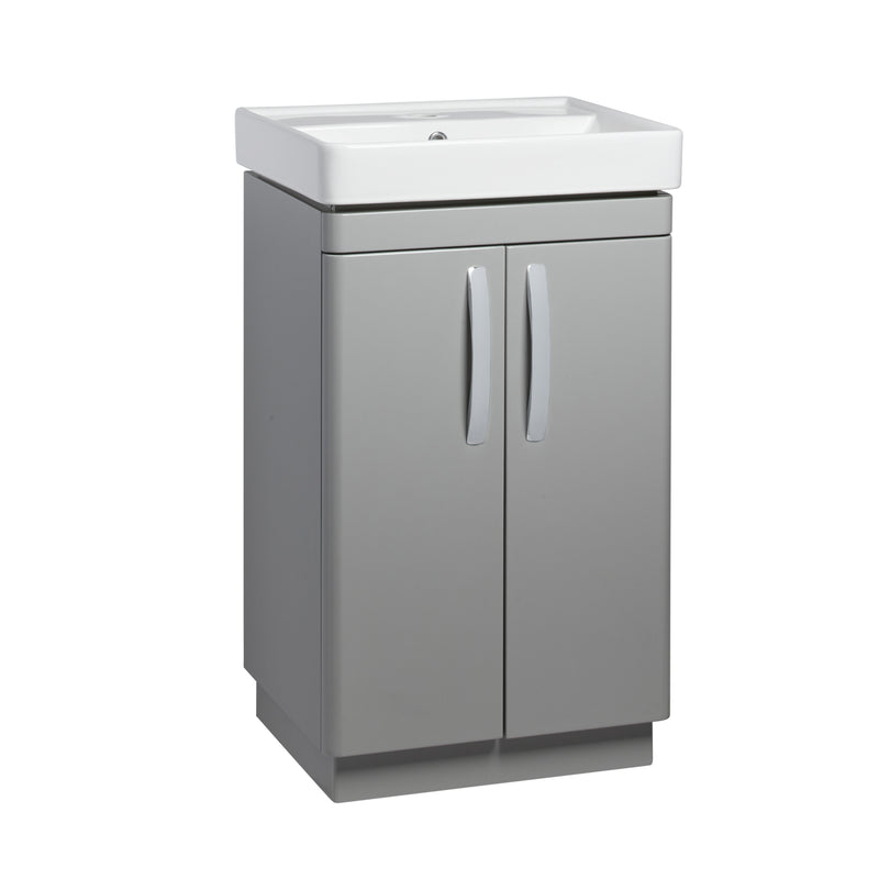 Tavistock Compass 500mm Freestanding Basin Unit - Gloss Light Grey