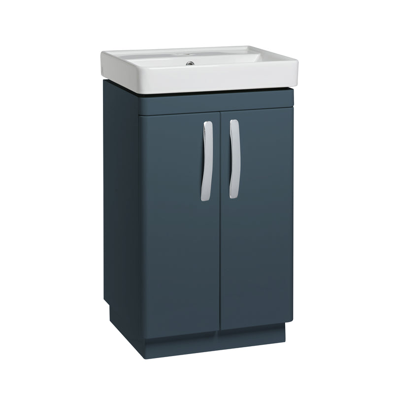 Tavistock Compass 500mm Freestanding Basin Unit - Matt Oxford Blue