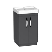 Tavistock Compass 500mm Freestanding Basin Unit - Matt Storm Grey