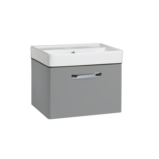 Tavistock Compass 500mm Wall Mounted Basin Unit - Gloss Light Grey