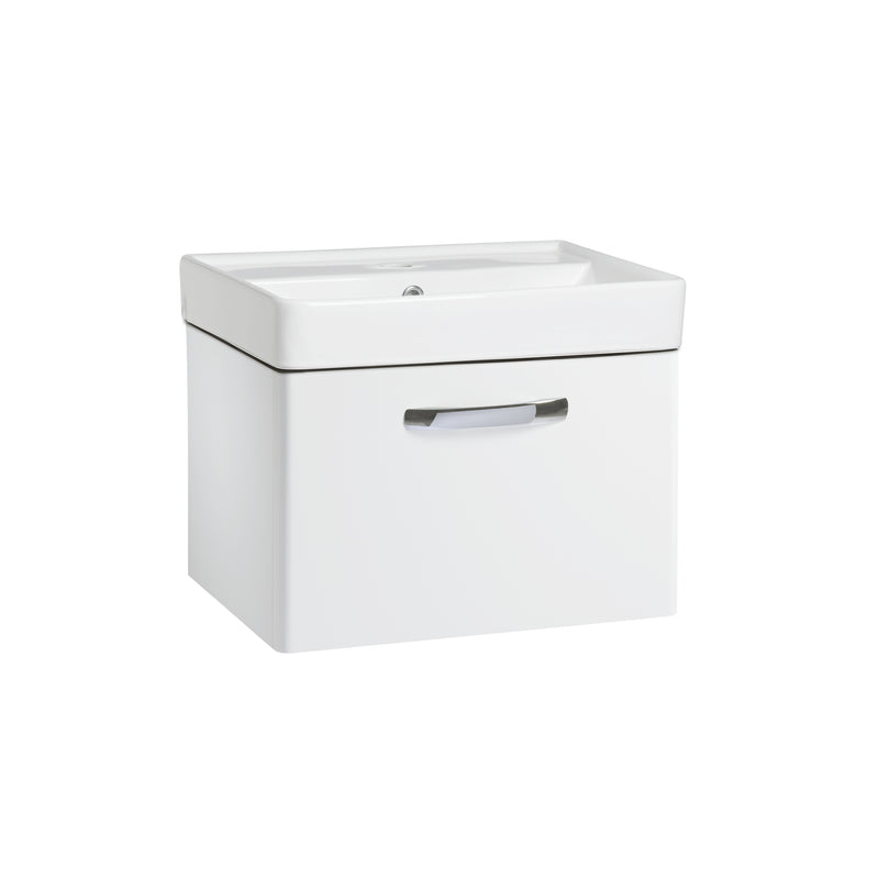 Tavistock Compass 500mm Wall Mounted Basin Unit - Gloss White