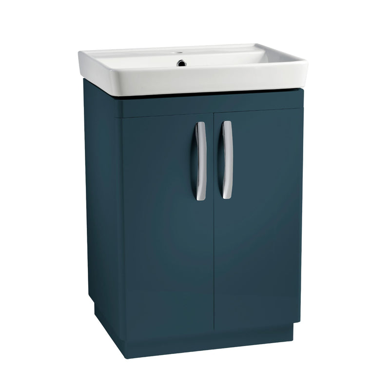 Tavistock Compass 600mm Freestanding Basin Unit - Matt Oxford Blue