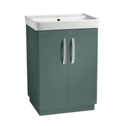 Tavistock Compass 600mm Freestanding Basin Unit - Matt Viridian Green
