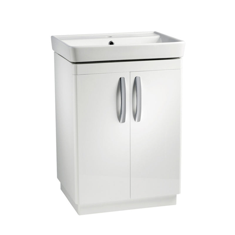 Tavistock Compass 600mm Freestanding Basin Unit - Gloss White