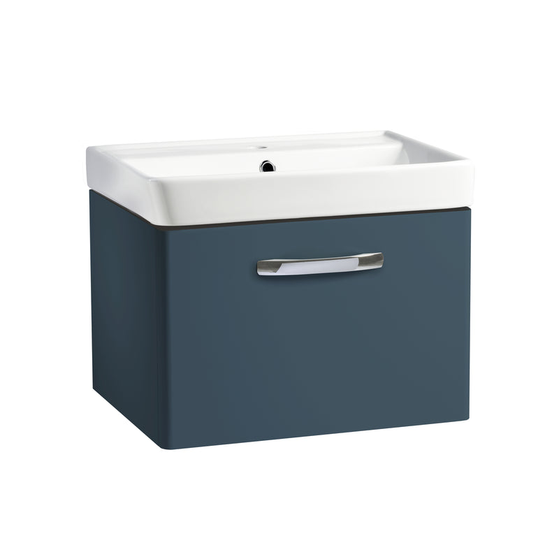 Tavistock Compass 600mm Wall Mounted Basin Unit - Matt Oxford Blue