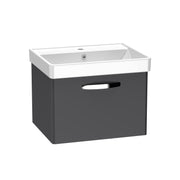 Tavistock Compass 600mm Wall Mounted Basin Unit - Matt Storm Grey