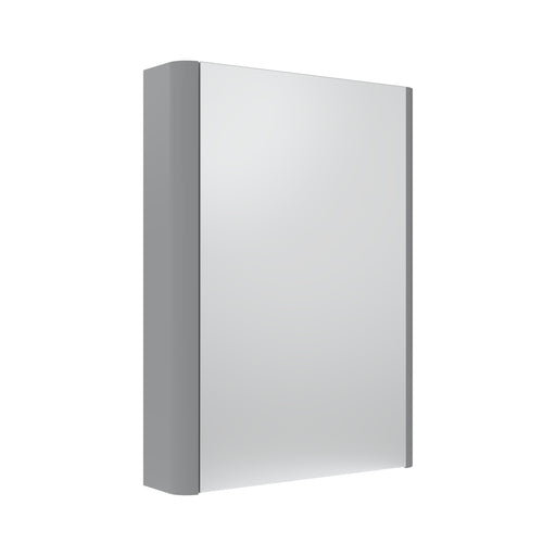 Tavistock Compass 475mm Single Door Non Illuminated Mirror Cabinet - Gloss Light Grey