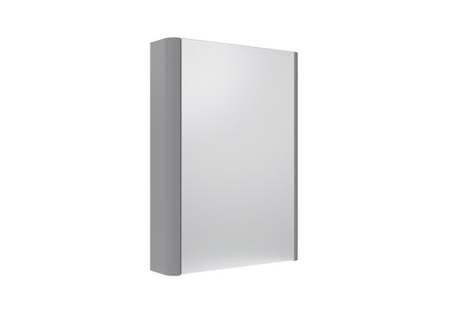 Tavistock Compass 475mm Single Door Non Illuminated Mirror Cabinet - Gloss Light Grey