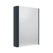 Tavistock Compass 475mm Single Door Non Illuminated Mirror Cabinet - Matt Oxford Blue