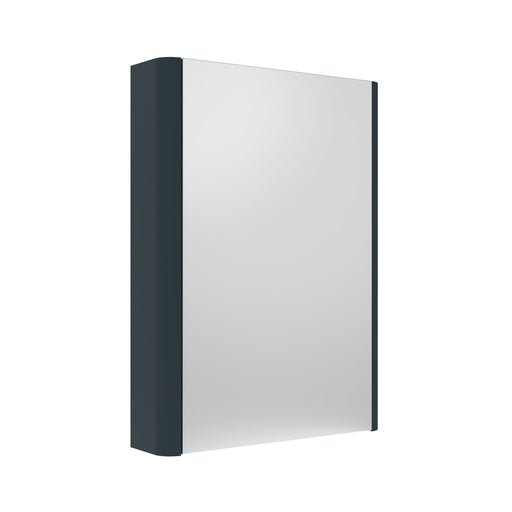 Tavistock Compass 475mm Single Door Non Illuminated Mirror Cabinet - Matt Oxford Blue