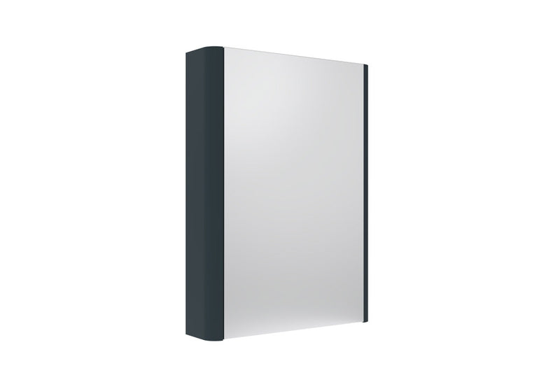 Tavistock Compass 475mm Single Door Non Illuminated Mirror Cabinet - Matt Oxford Blue