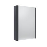 Tavistock Compass 475mm Single Door Non Illuminated Mirror Cabinet - Matt Storm Grey