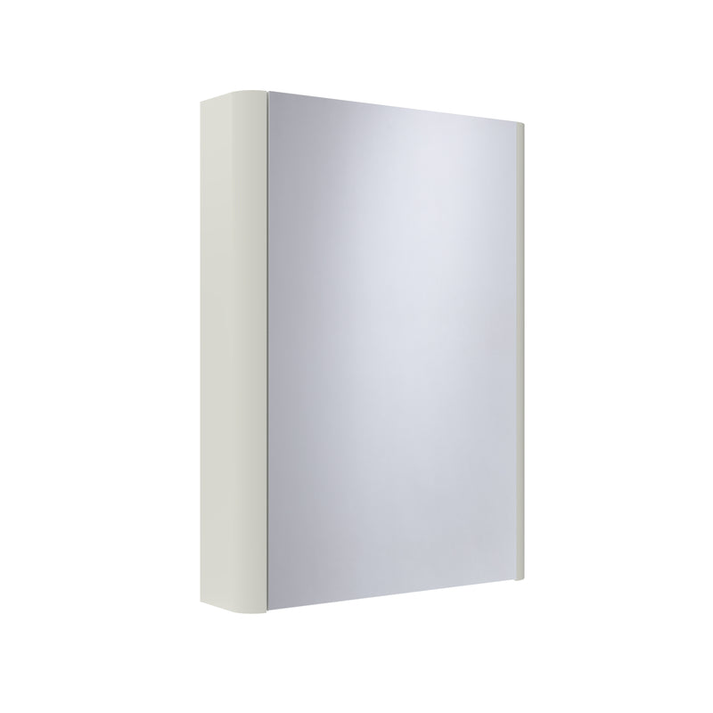 Tavistock Compass 475mm Single Door Non Illuminated Mirror Cabinet - Gloss White