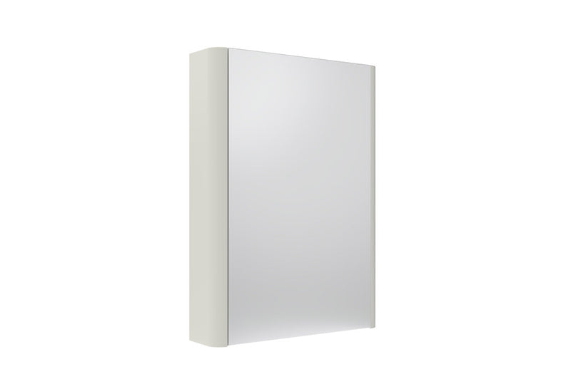 Tavistock Compass 475mm Single Door Non Illuminated Mirror Cabinet - Gloss White