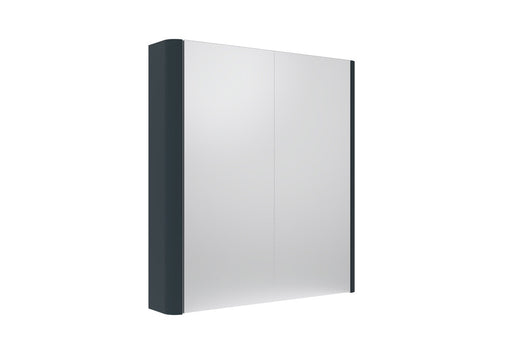 Tavistock Compass 600mm Double Door Non Illuminated Mirror Cabinet - Matt Oxford Blue